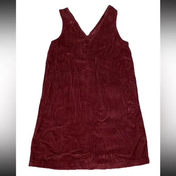 NWT Old Navy Corduroy Maroon Girl’s Jumper Large 10/12 - Picture 2 of 2